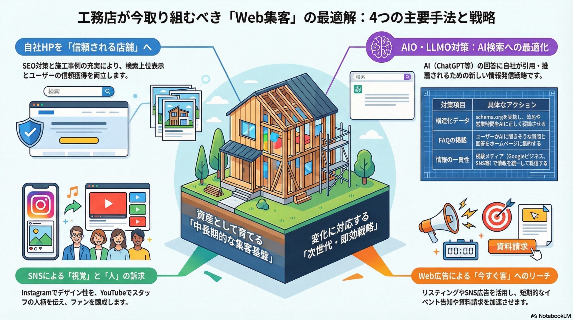 工務店におすすめのWebマーケティング手法